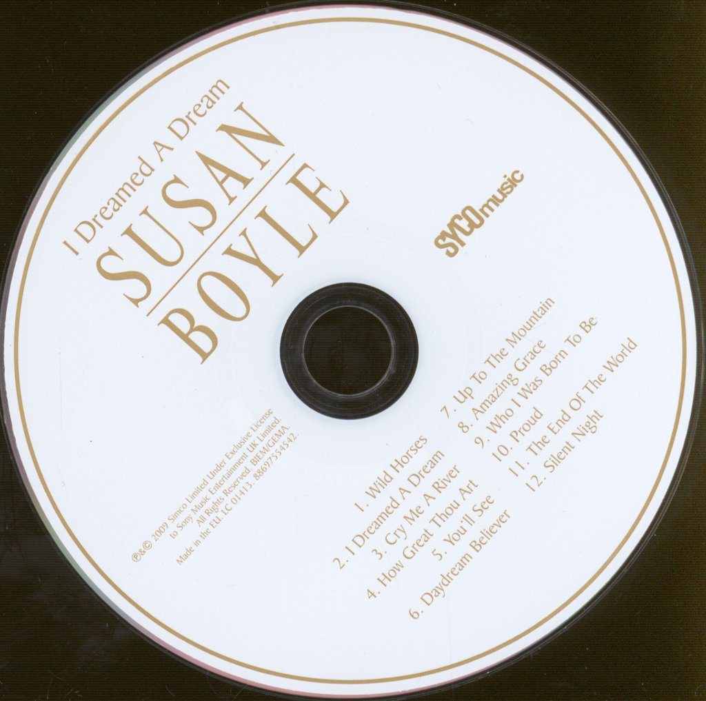 Susan Boyle - I Dreamed A Dream - Cd