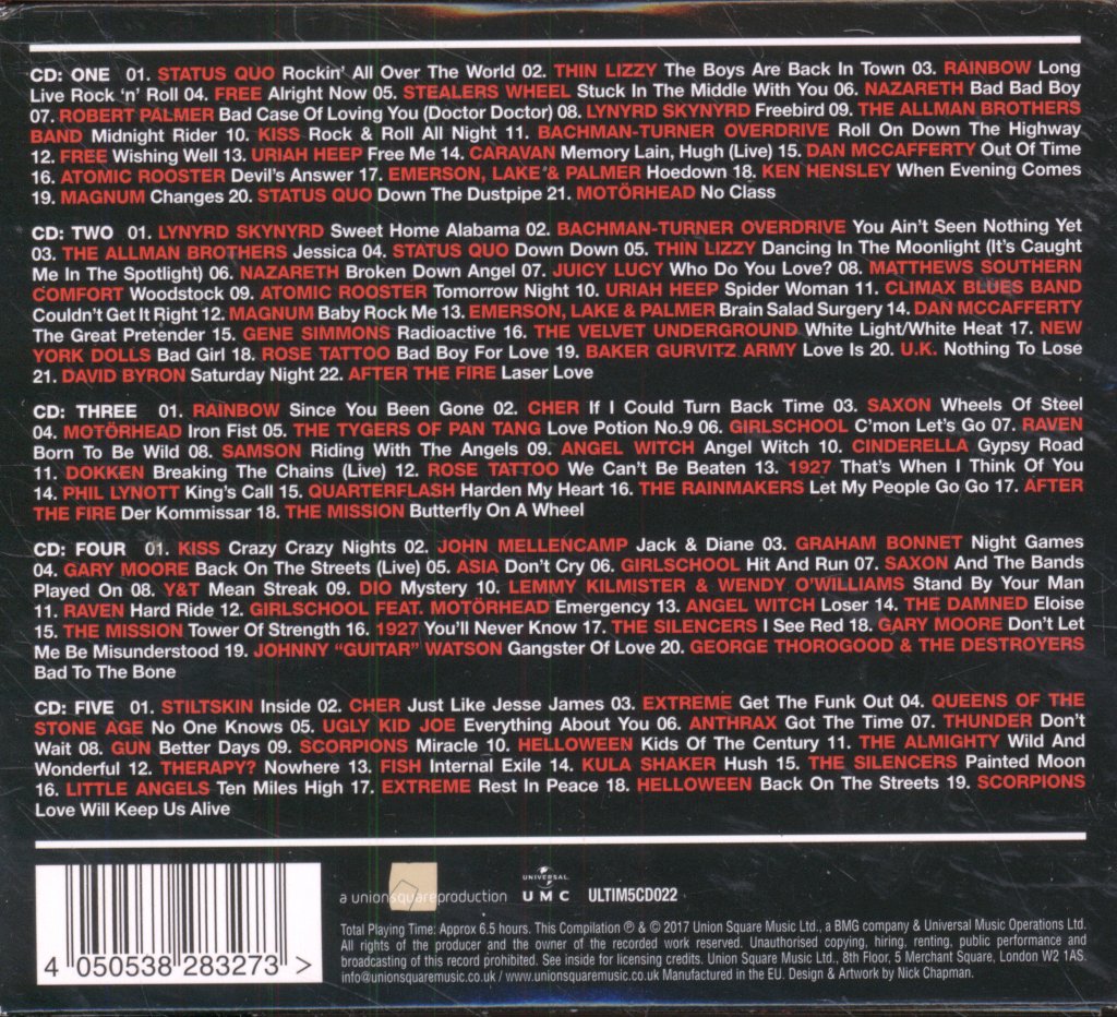 Various Artists - Classic Rock (The Ultimate Collection) - Cd Set