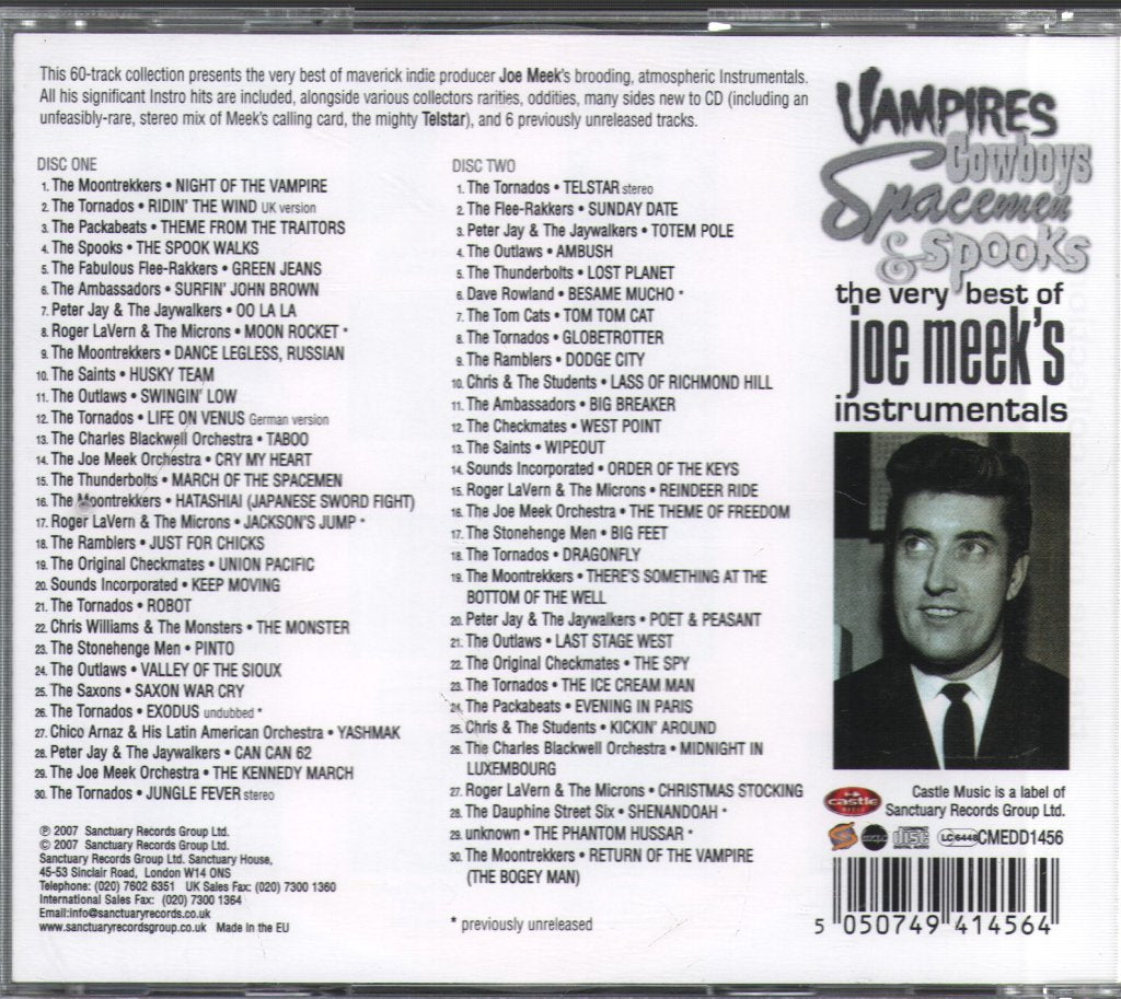 Various Artists - Vampires, Cowboys, Spacemen & Spooks - The Very Best Of Joe Meek's Instrumentals - Double Cd