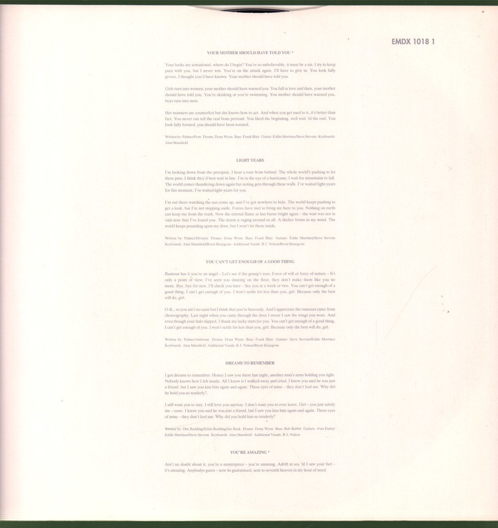 Robert Palmer - Don't Explain - Double Lp