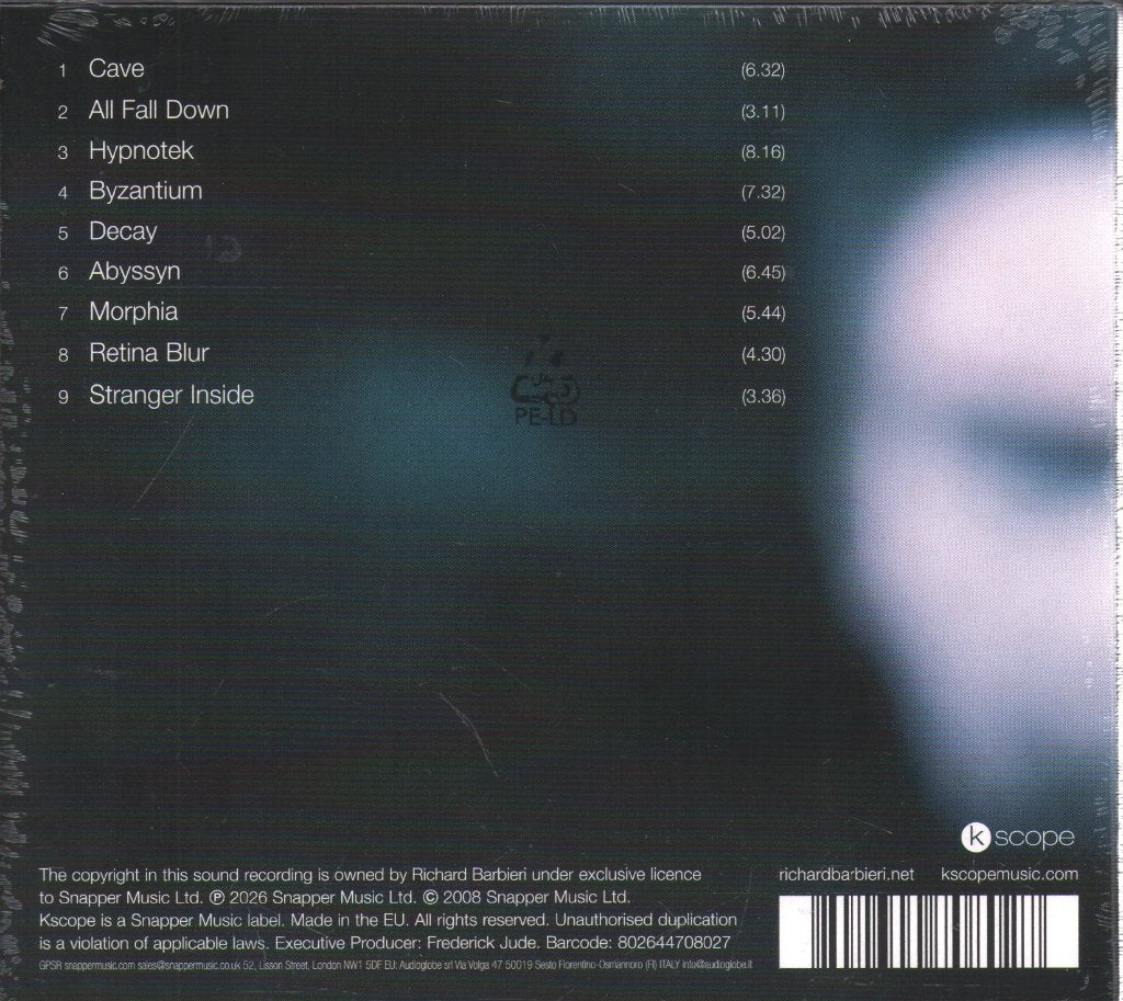Richard Barbieri - Stranger Inside - Cd