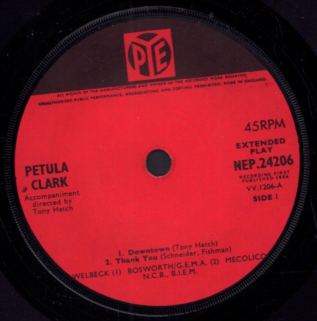 Petula Clark - Downtown - 7 Inch