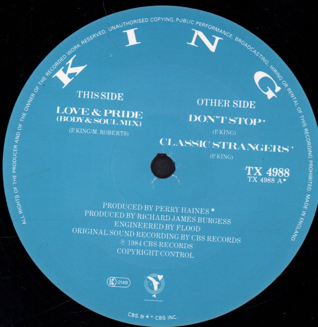 King (Paul) - Love And Pride - 12 Inch