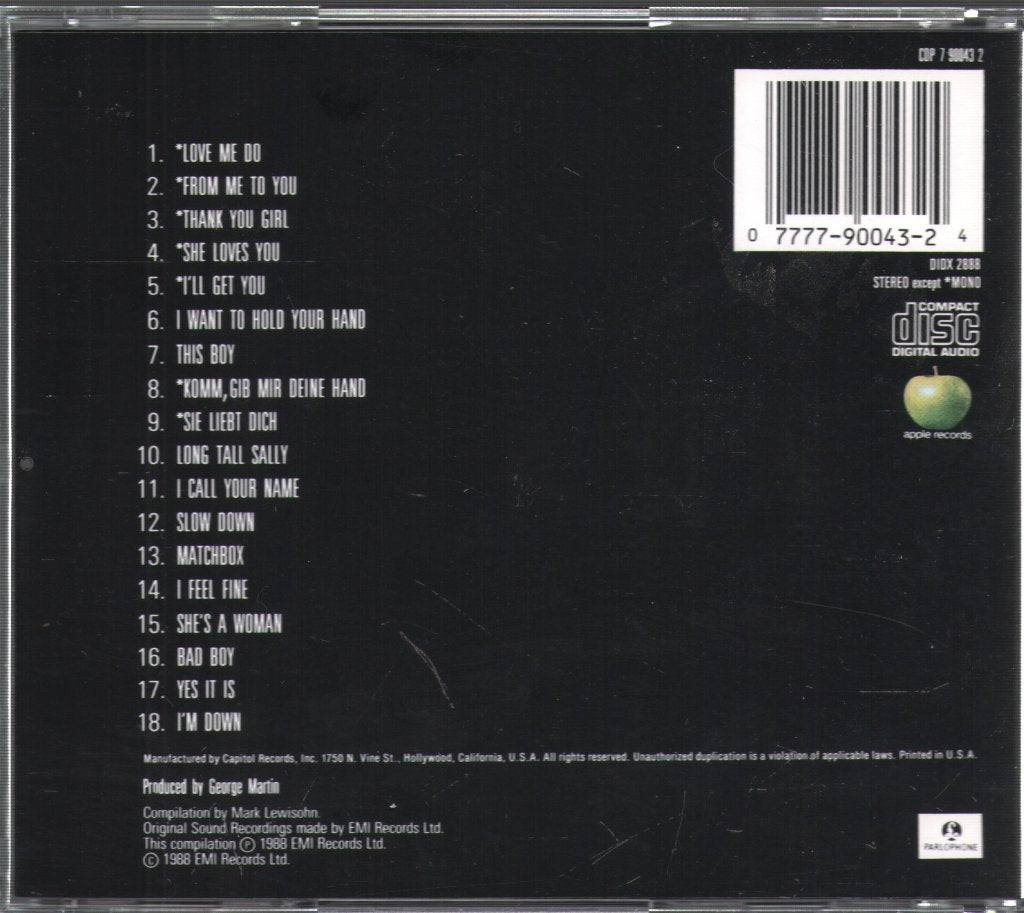 Beatles - Past Masters • Volume One - Cd