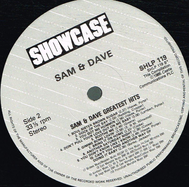 Sam And Dave - Greatest Hits - Lp