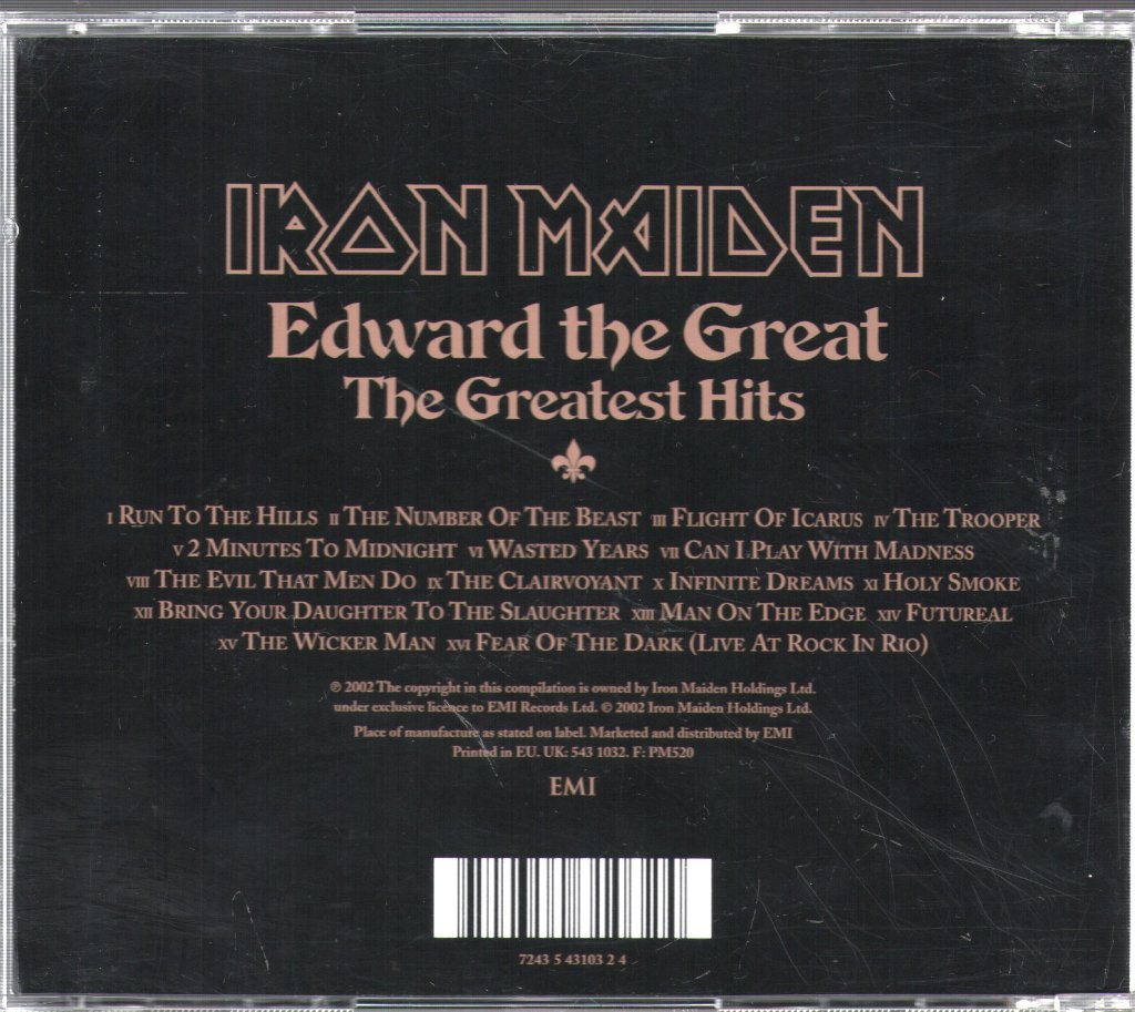 Iron Maiden - Edward The Great (The Greatest Hits) - Cd