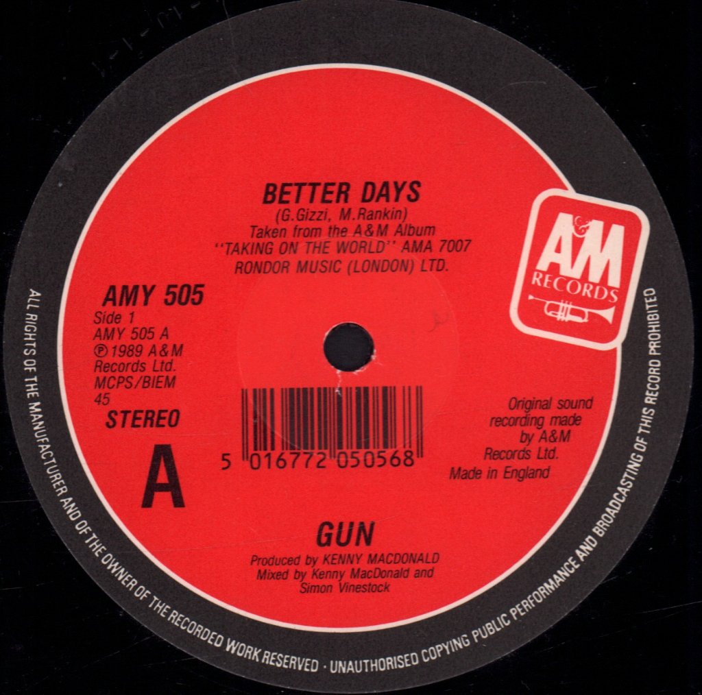 Gun (90'S Group) - Better Days - 12 Inch