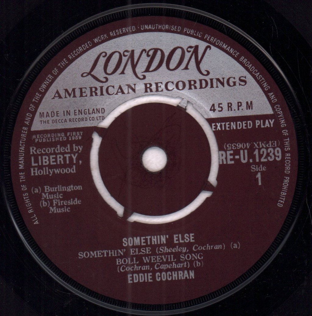 Eddie Cochran - Somethin' Else - 7 Inch