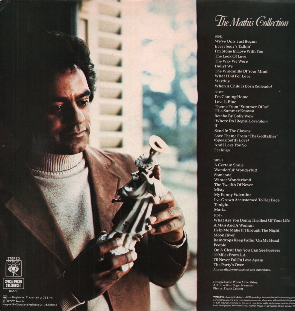 Johnny Mathis - Mathis Collection - Double Lp