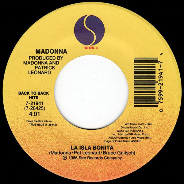 Madonna - La Isla Bonita / Open Your Heart - 7 Inch