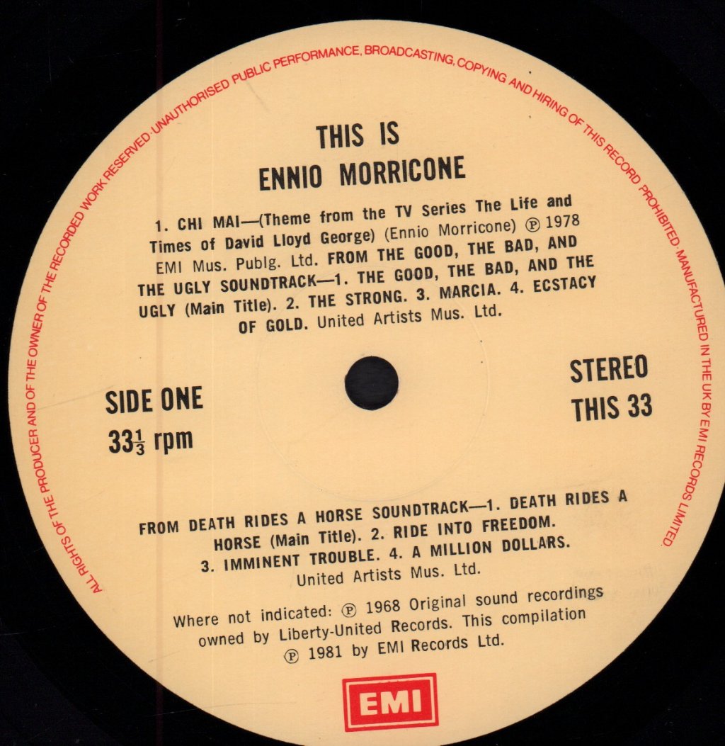 Ennio Morricone - This Is - Lp
