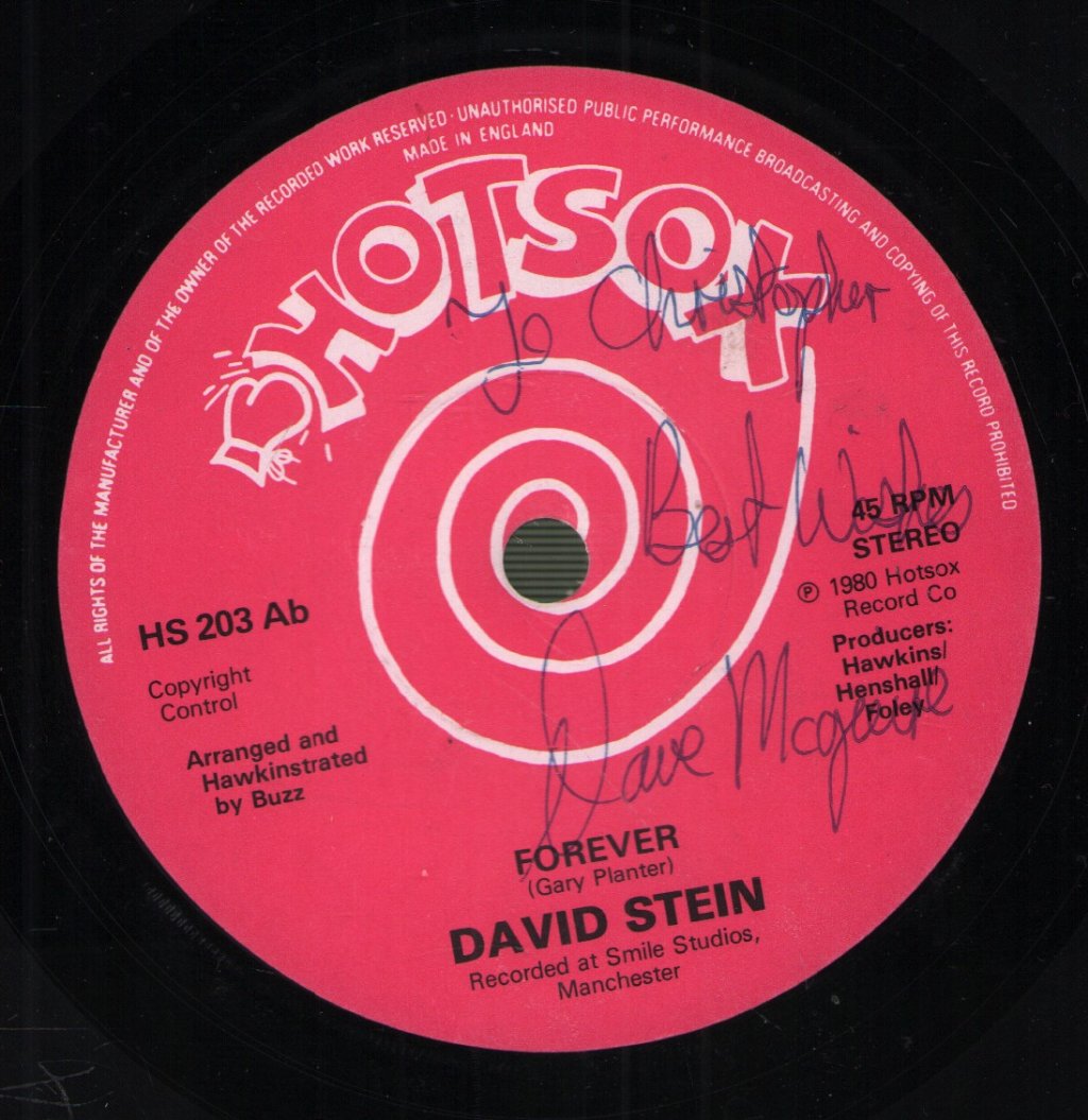 David Stein - Ain't No Affair Of Mine/Forever - 7 Inch