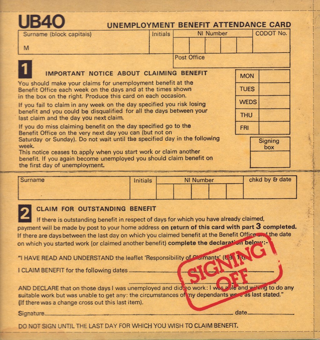 UB40 - Signing Off - Double Lp