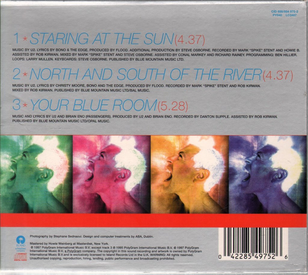 U2 - Staring At The Sun - Cd
