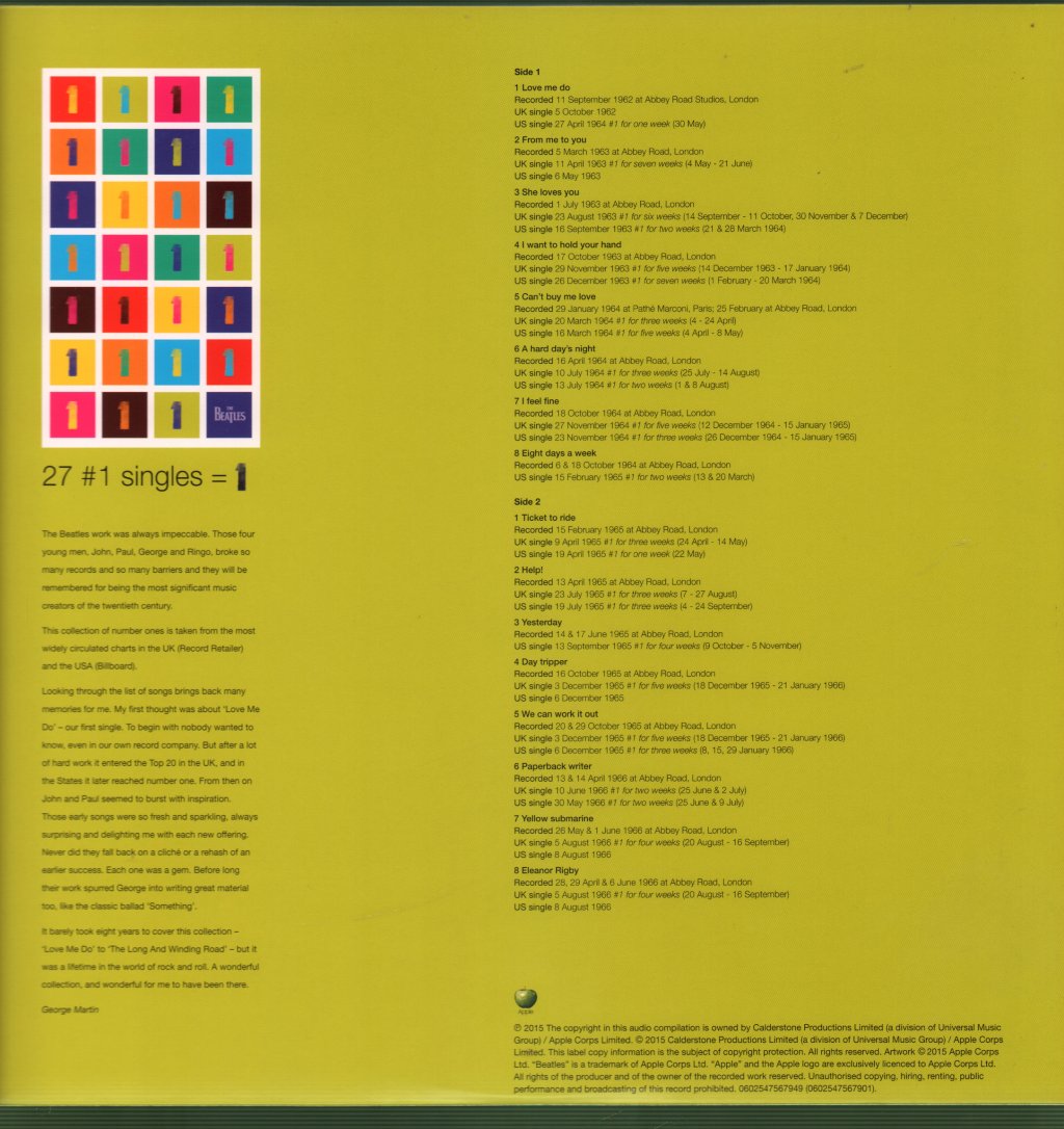 Beatles - 1 - Double Lp