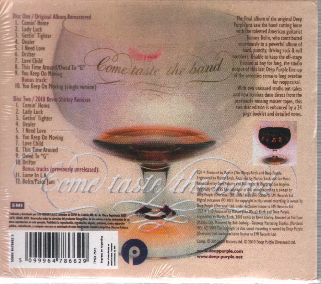 Deep Purple - Come Taste The Band - Double Cd
