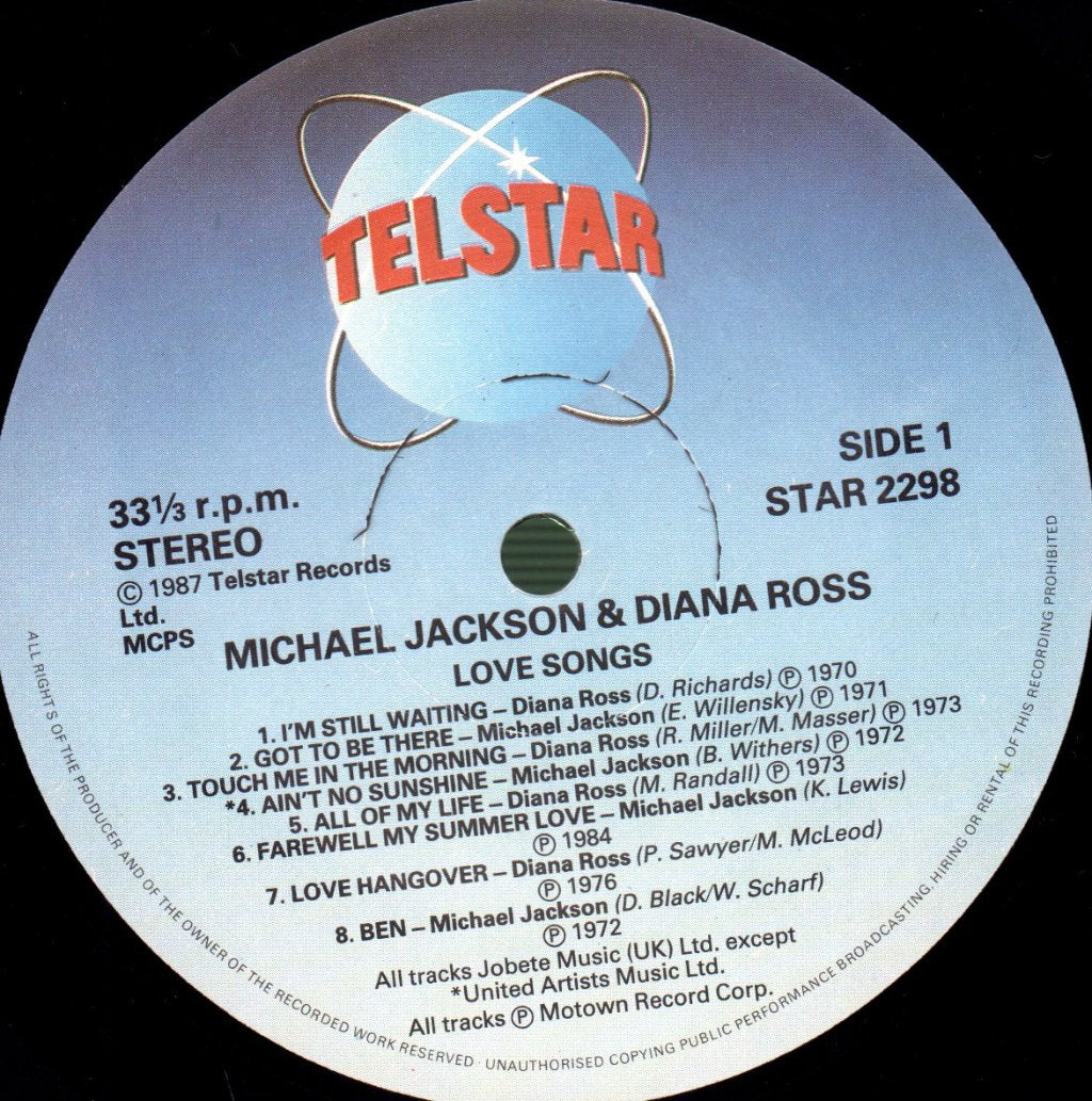 Michael Jackson/Diana Ross - Love Songs - Lp