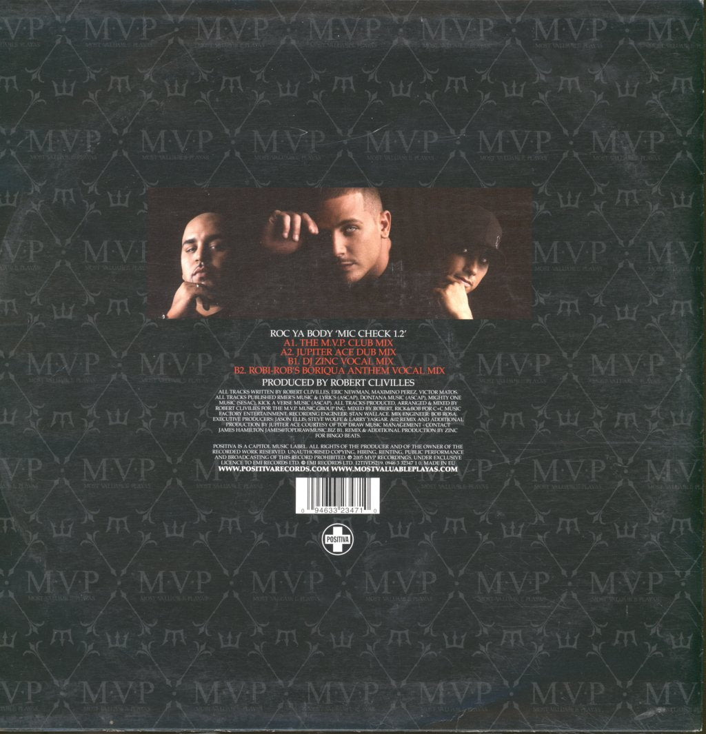 M.V.P. - Roc Ya Body  'Mic Check 1,2' - 12 Inch