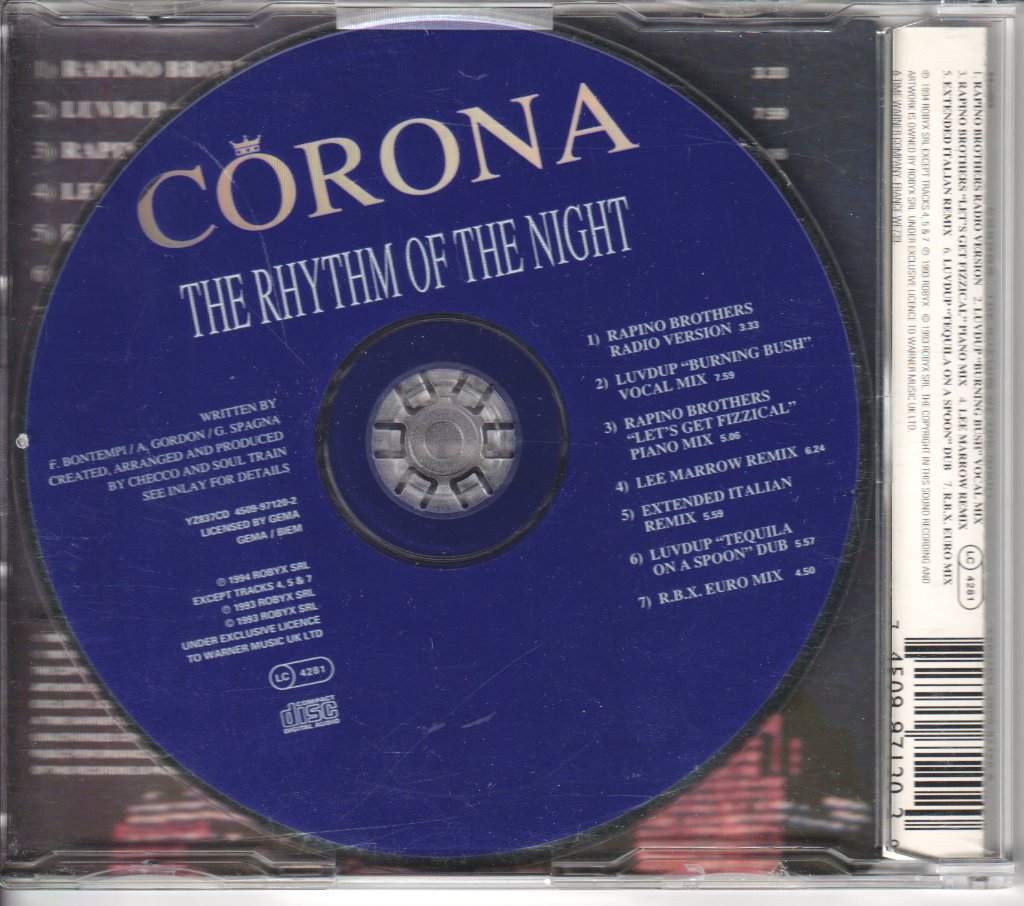 Corona - Rhythm Of The Night - Cd