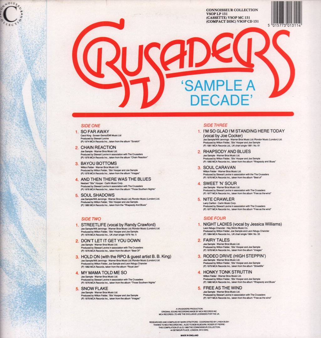Crusaders - Sample A Decade - Double Lp