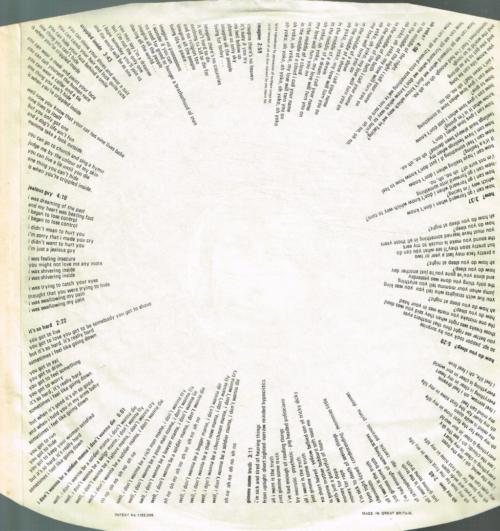 John Lennon - Imagine - Lp