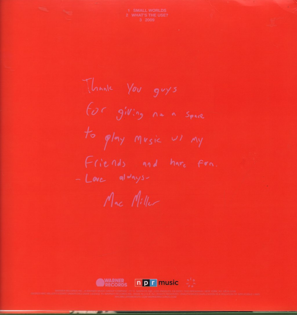 Mac Miller - NPR Music Tiny Desk Concert - Lp