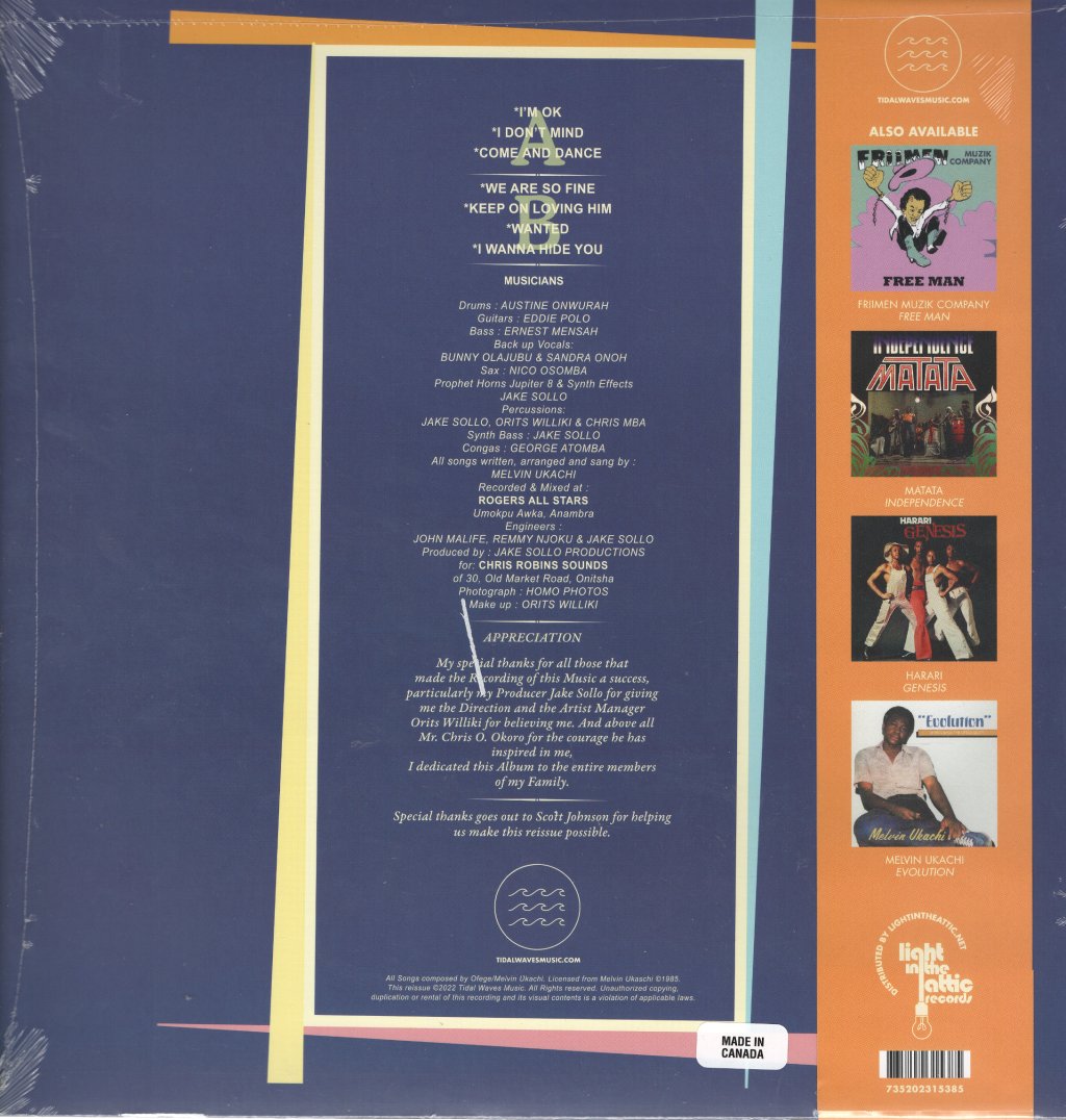 Melvin Ukachi - I Am Ok - Lp