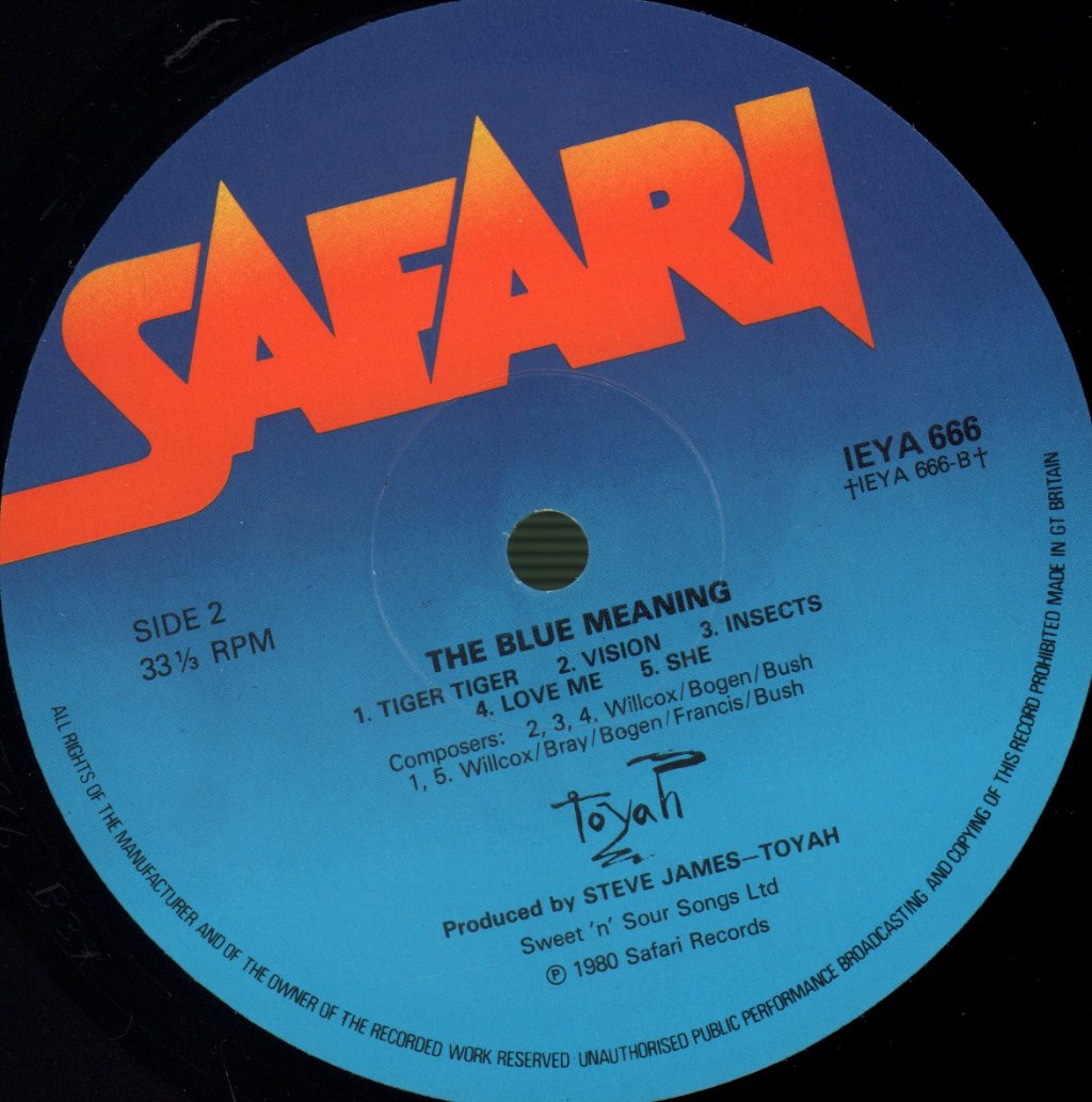 Toyah - Blue Meaning - Lp