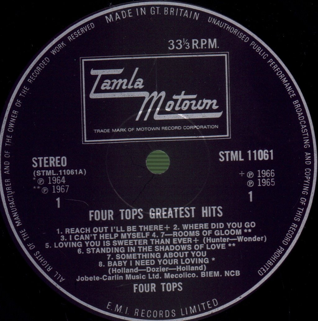 Four Tops - Greatest Hits - Lp