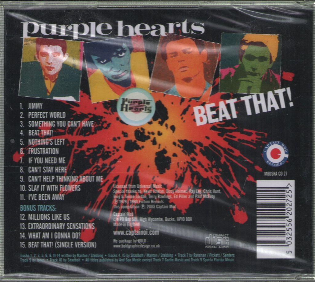 Purple Hearts - Beat That! - Cd