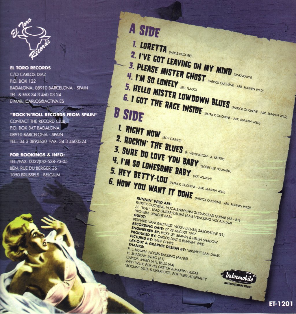Runnin' Wild - Rage Inside - Lp