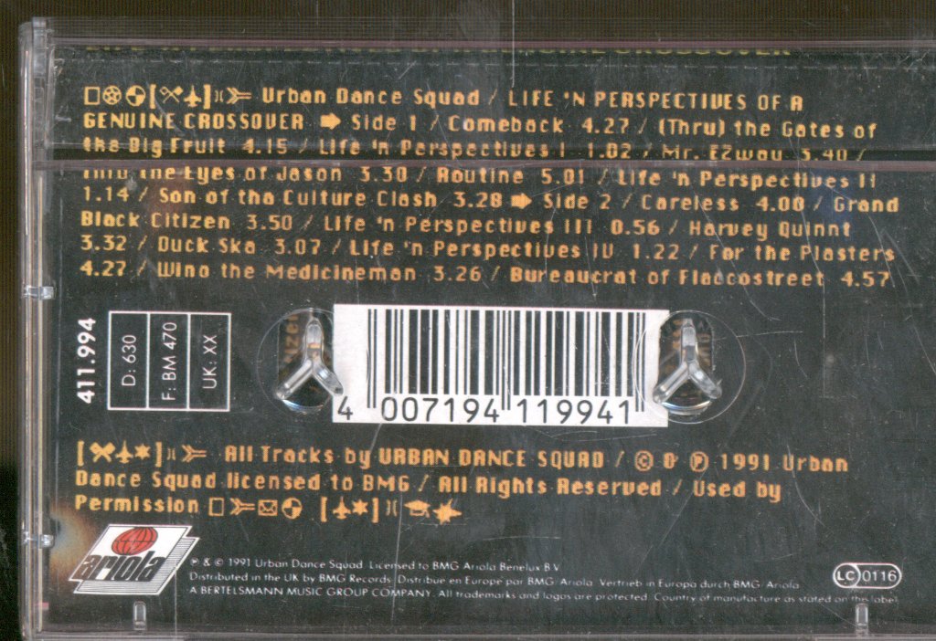 Urban Dance Squad - Life 'N Perspectives Of A Genuine Crossover - Cassette