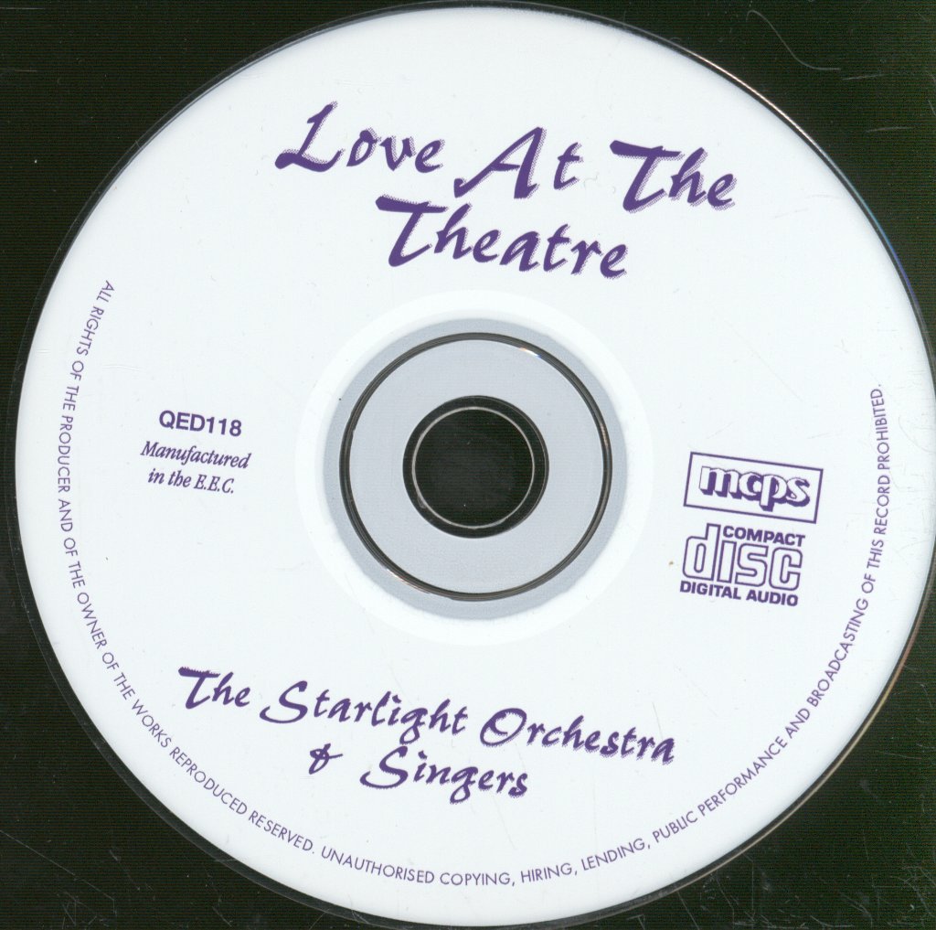 Starlight Orchestra And Singers - Love At The Theatre - Cd