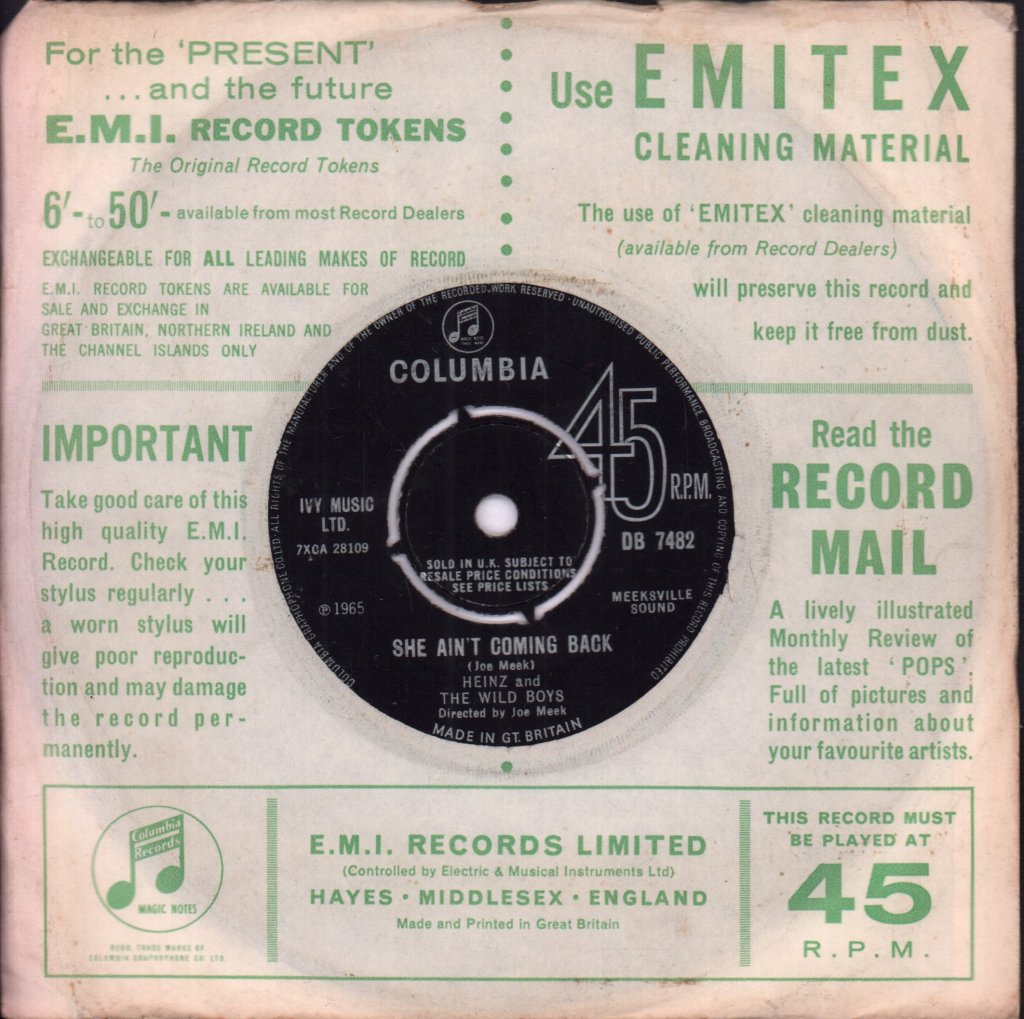 Heinz And The Wild Boys - Digging My Potatoes - 7 Inch