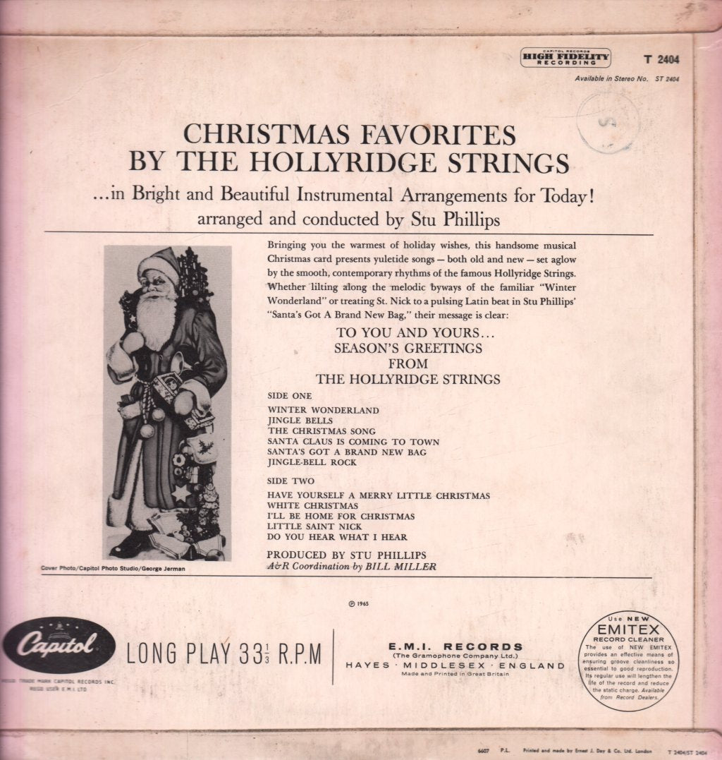 Hollyridge Strings - Christmas Favorites - Lp