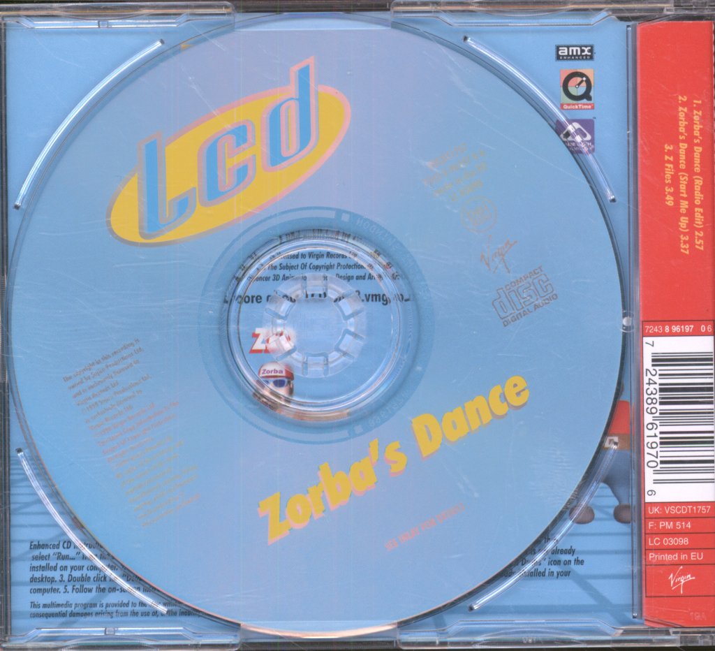 Lcd - Zorba's Dance - Cd