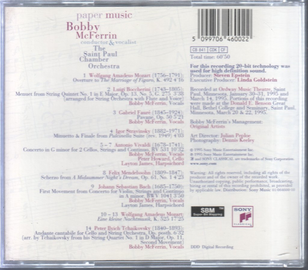 Saint Paul Chamber Orchestra - Paper Music - Cd