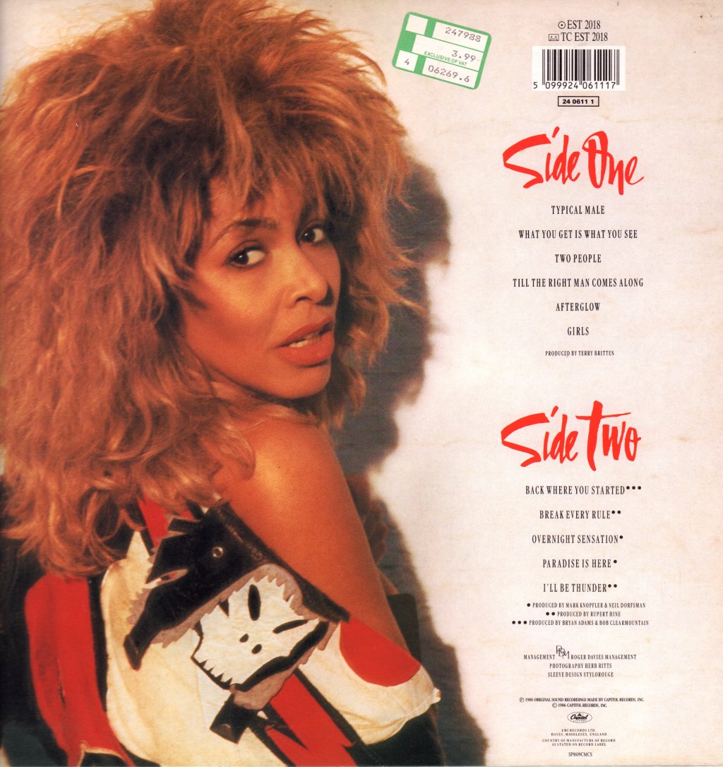 Tina Turner - Break Every Rule - Lp