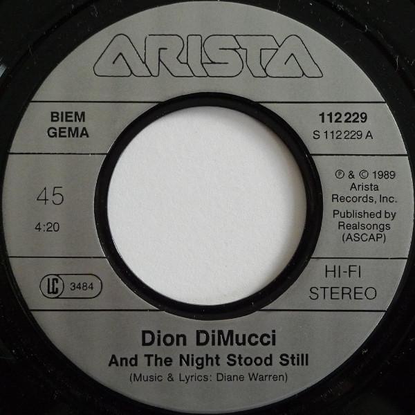 Dion Dimucci (dion) - And The Night Stood Still - 7 Inch