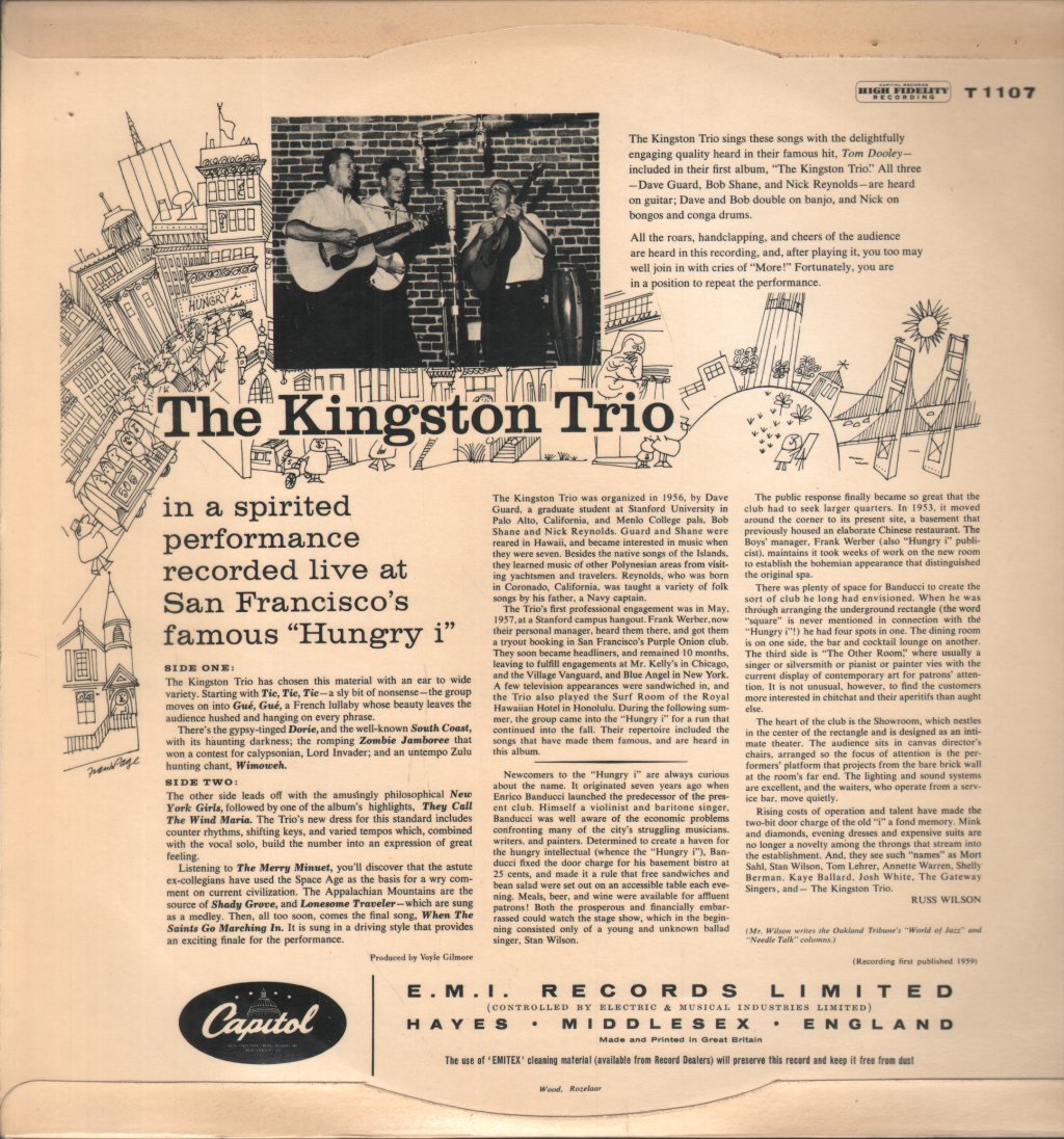 Kingston Trio - From The "Hungry I" - Lp