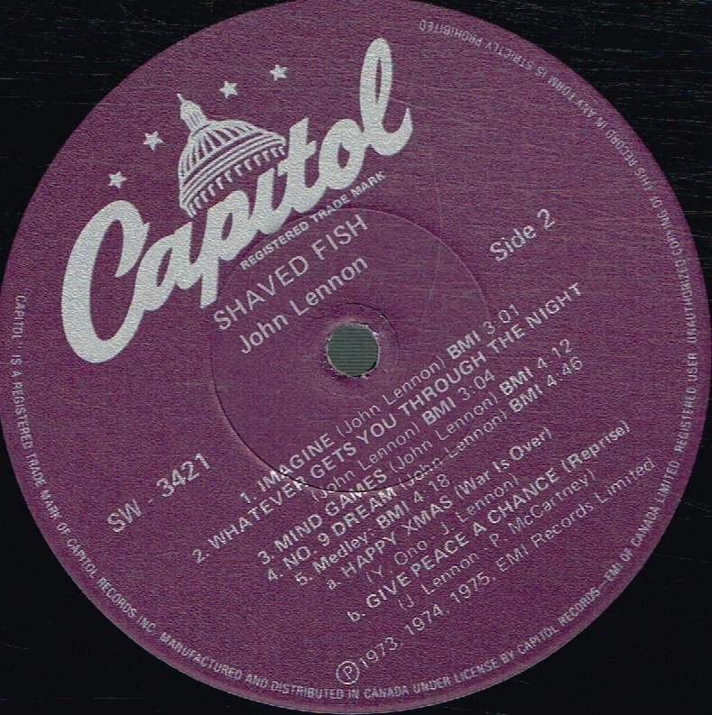 John Lennon - Shaved Fish - Lp
