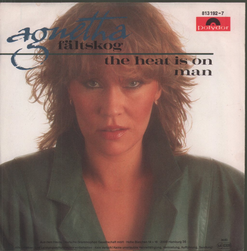 Agnetha Fältskog - Heat Is On / Man - 7 Inch