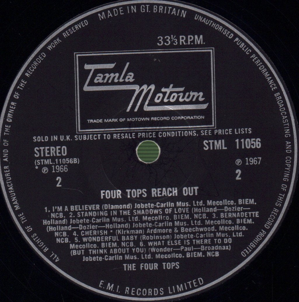 Four Tops - Reach Out - Lp