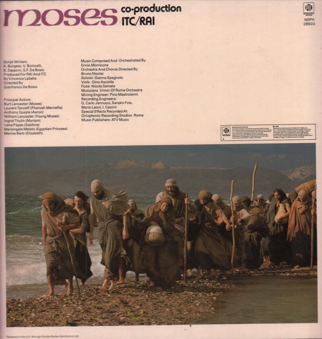 Ennio Morricone - Moses - Lp