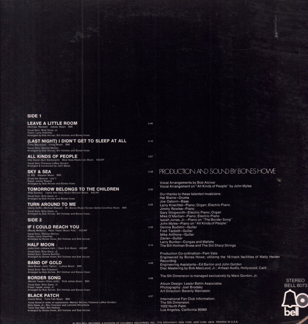 Fifth Dimension - Individually & Collectively - Lp
