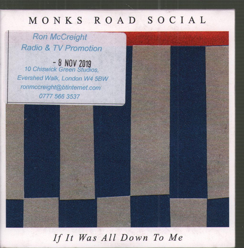 Monks Road Social - If It Was All Down To Me - Cdr