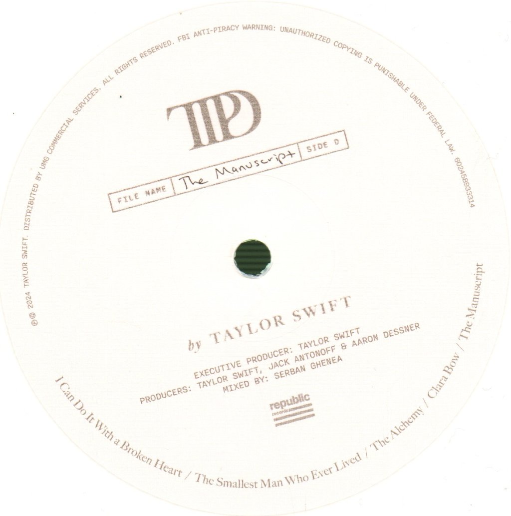 Taylor Swift - Tortured Poets Department - Double Lp