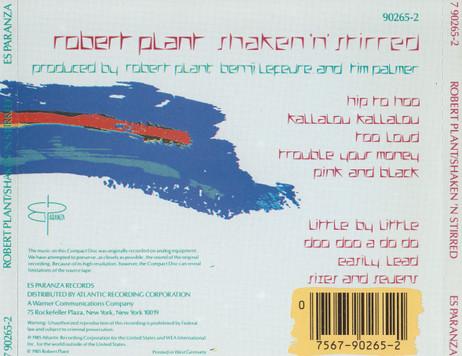 Robert Plant - Shaken 'N' Stirred - Cd