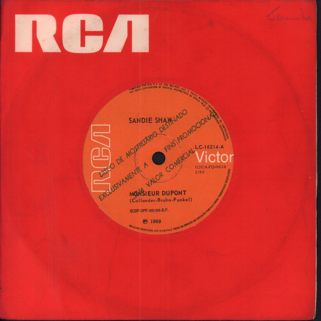 Sandie Shaw - Monsieur Dupont - 7 Inch