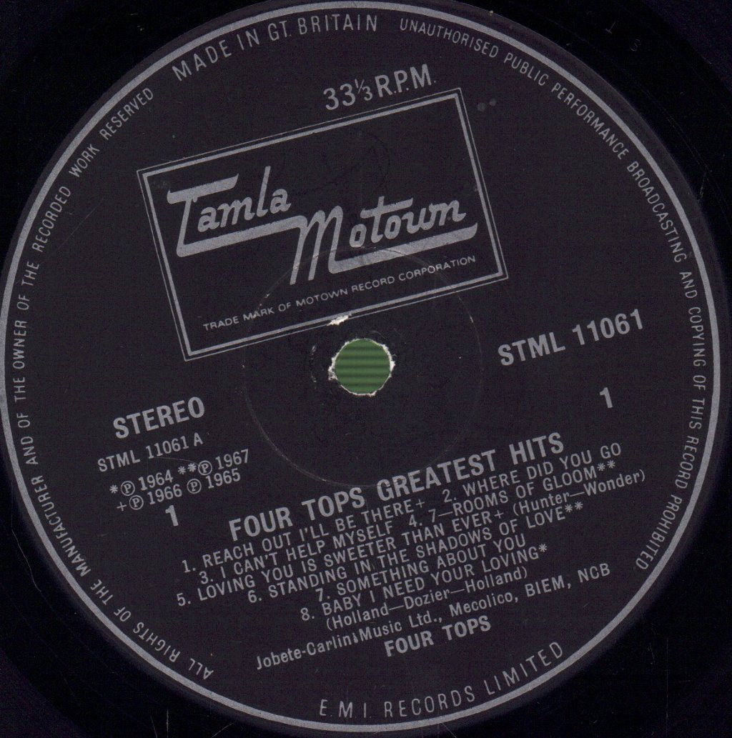 Four Tops - Greatest Hits - Lp